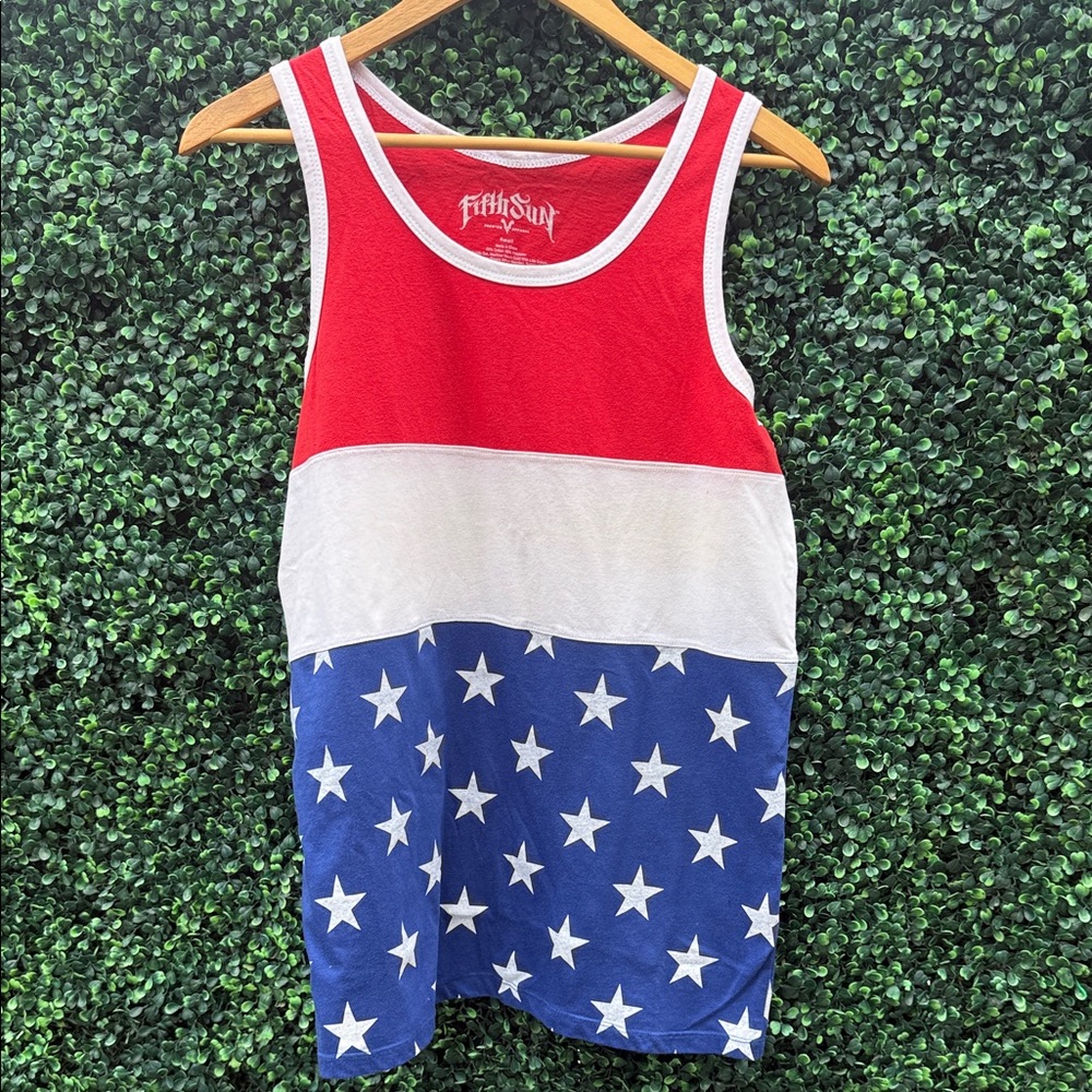 Fifth Sun Patriotic Stars Tank Top - Red, White, Blue